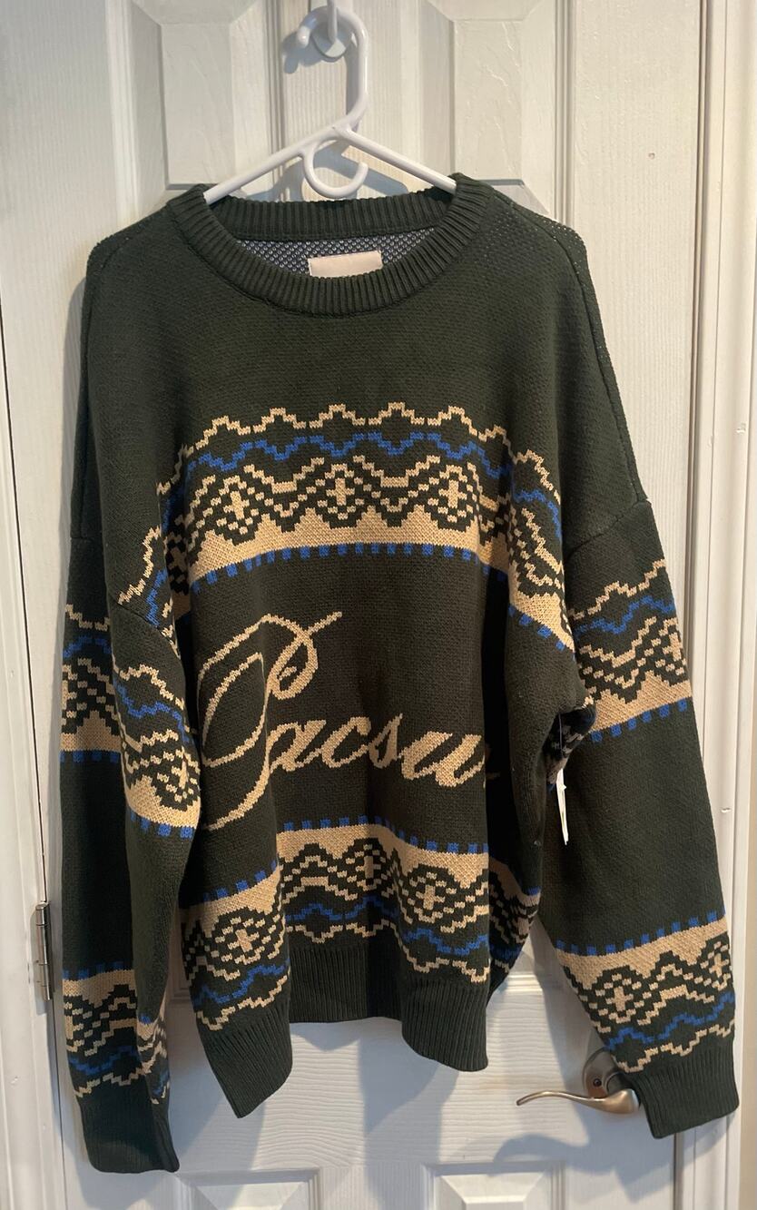 PacSun Green Cotton Blend long sleeved Sweater, A51